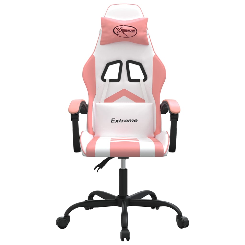 Gaming Chair White and Pink