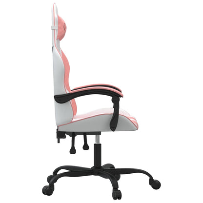 Gaming Chair White and Pink