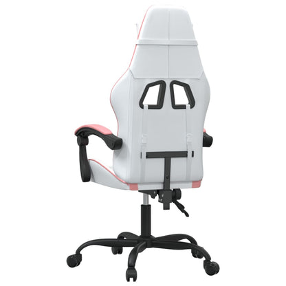Gaming Chair White and Pink