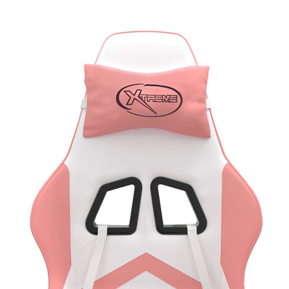 Gaming Chair White and Pink