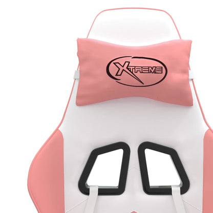 Gaming Chair White and Pink