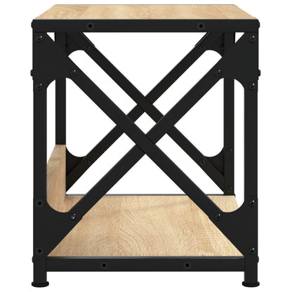 Printer Stand 2-Tier Sonoma Oak 17.3"x10.2"x12.4" Engineered Wood