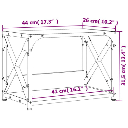 Printer Stand 2-Tier Sonoma Oak 17.3"x10.2"x12.4" Engineered Wood