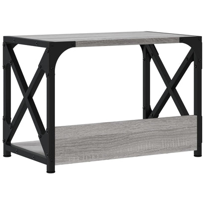 Printer Stand 2-Tier Gray Sonoma 17.3"x10.2"x12.4" Engineered Wood