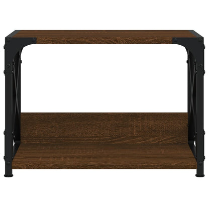 Printer Stand 2-Tier Brown Oak 17.3"x10.2"x12.4" Engineered Wood