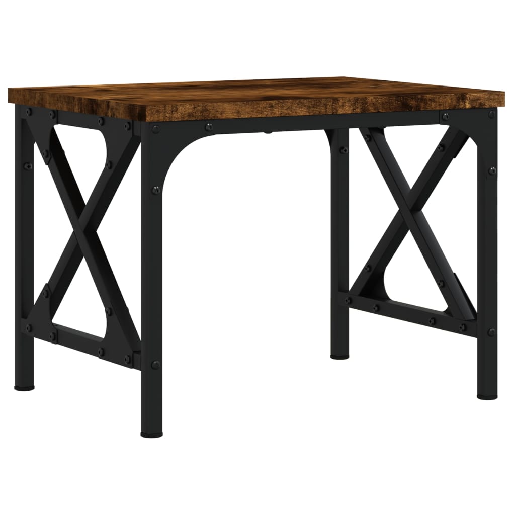 Printer Stand Smoked Oak 15.7"x11.8"x12.2" Engineered Wood