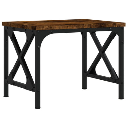 Printer Stand Smoked Oak 15.7"x11.8"x12.2" Engineered Wood