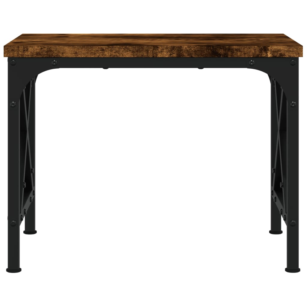 Printer Stand Smoked Oak 15.7"x11.8"x12.2" Engineered Wood