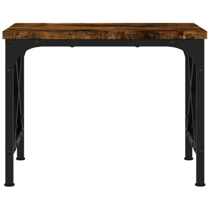 Printer Stand Smoked Oak 15.7"x11.8"x12.2" Engineered Wood