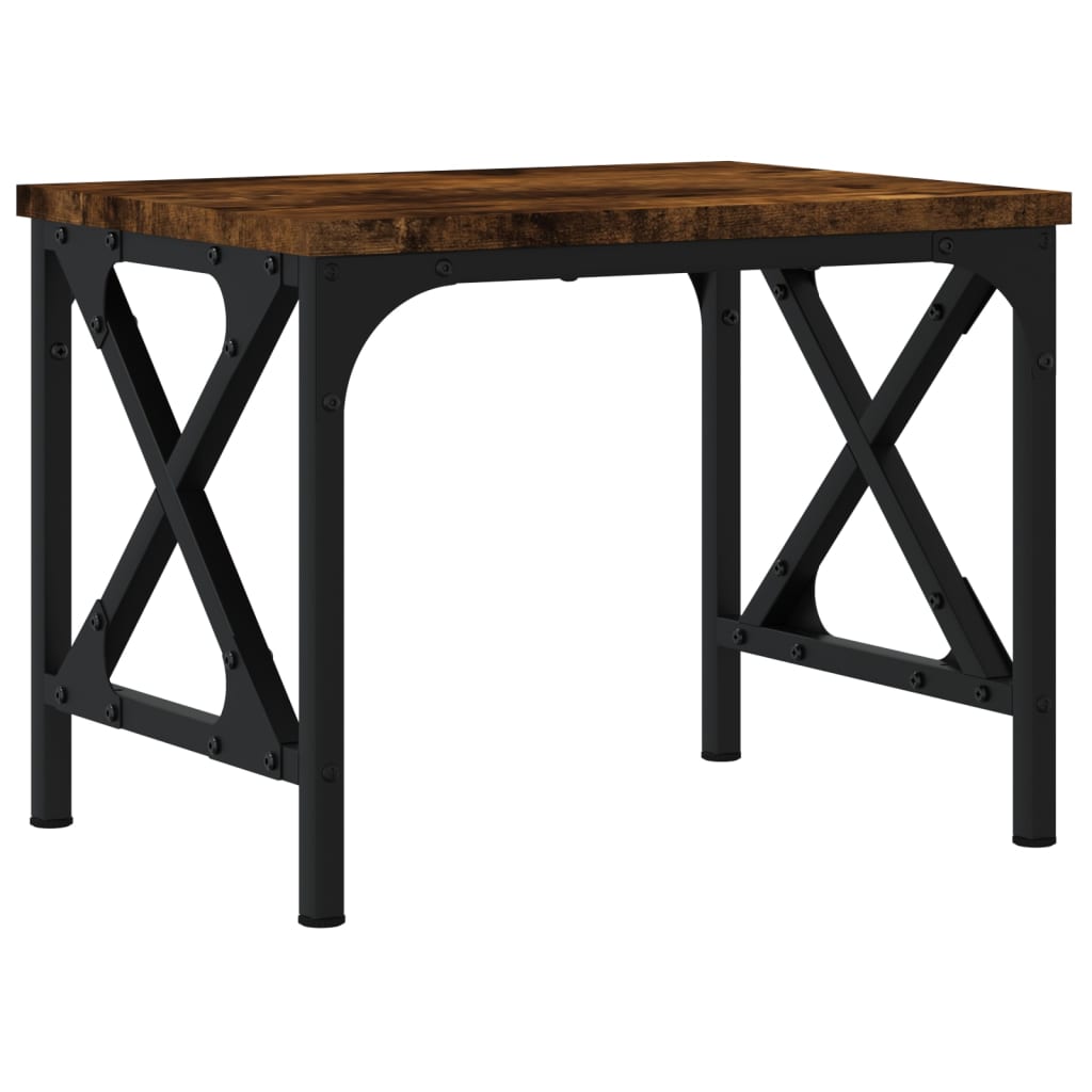 Printer Stand Smoked Oak 15.7"x11.8"x12.2" Engineered Wood