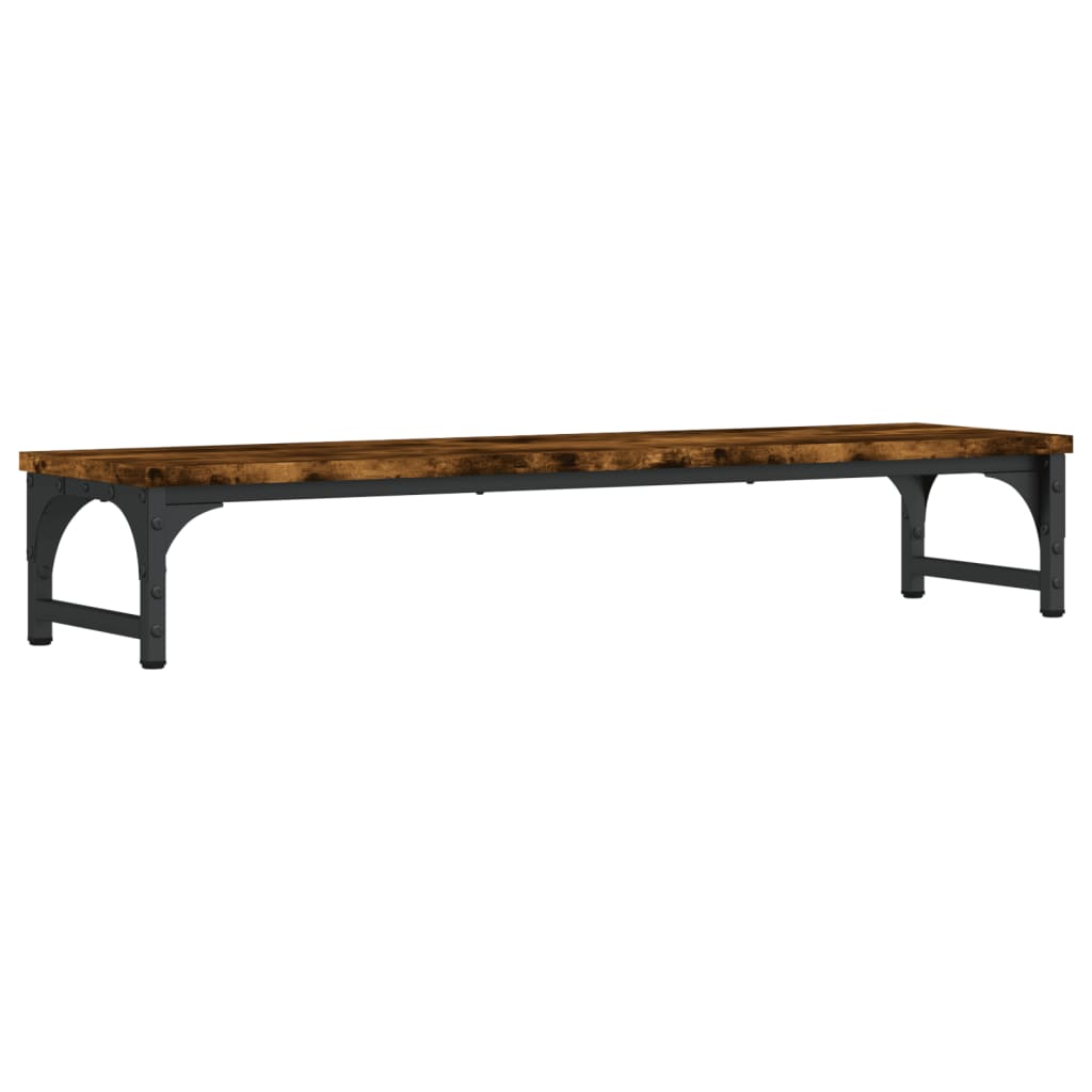 Monitor Stand Smoked Oak 33.5"x9.1"x6.1" Engineered Wood