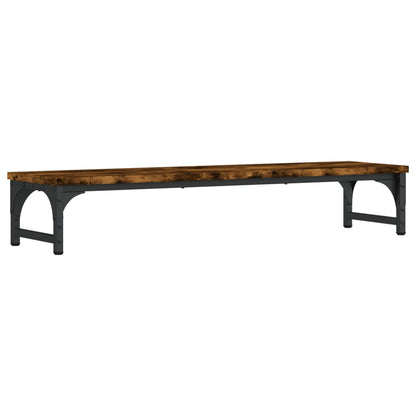Monitor Stand Smoked Oak 33.5"x9.1"x6.1" Engineered Wood