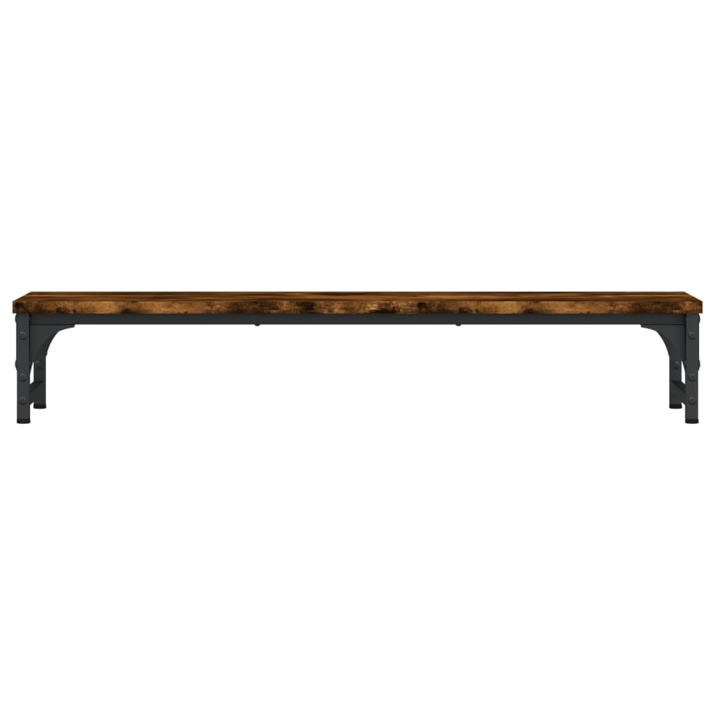 Monitor Stand Smoked Oak 33.5"x9.1"x6.1" Engineered Wood