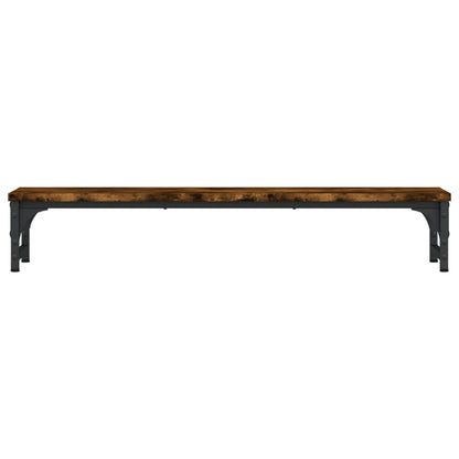 Monitor Stand Smoked Oak 33.5"x9.1"x6.1" Engineered Wood