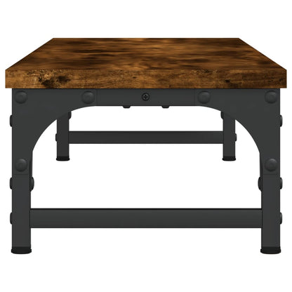 Monitor Stand Smoked Oak 33.5"x9.1"x6.1" Engineered Wood