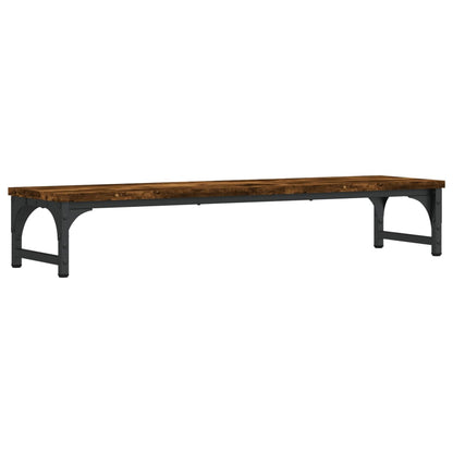 Monitor Stand Smoked Oak 33.5"x9.1"x6.1" Engineered Wood