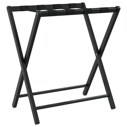 Luggage Rack Black 27"x15"x22.8" Bamboo