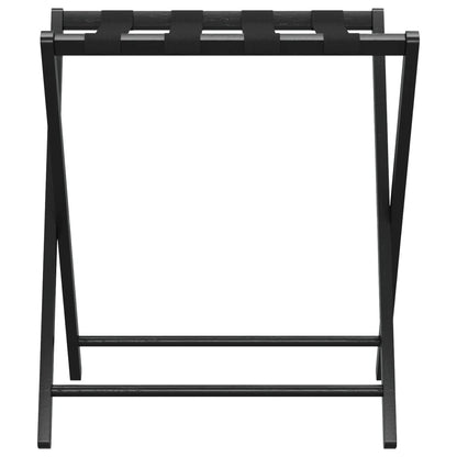 Luggage Rack Black 27"x15"x22.8" Bamboo