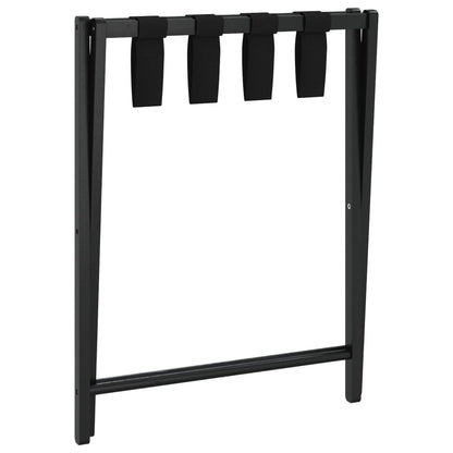 Luggage Rack Black 27"x15"x22.8" Bamboo