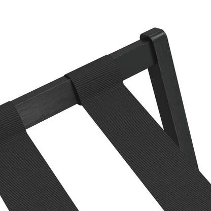 Luggage Rack Black 27"x15"x22.8" Bamboo