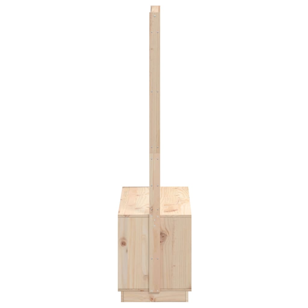 Clothes Rack Natural Pine Solid pine wood (untreated) Compact