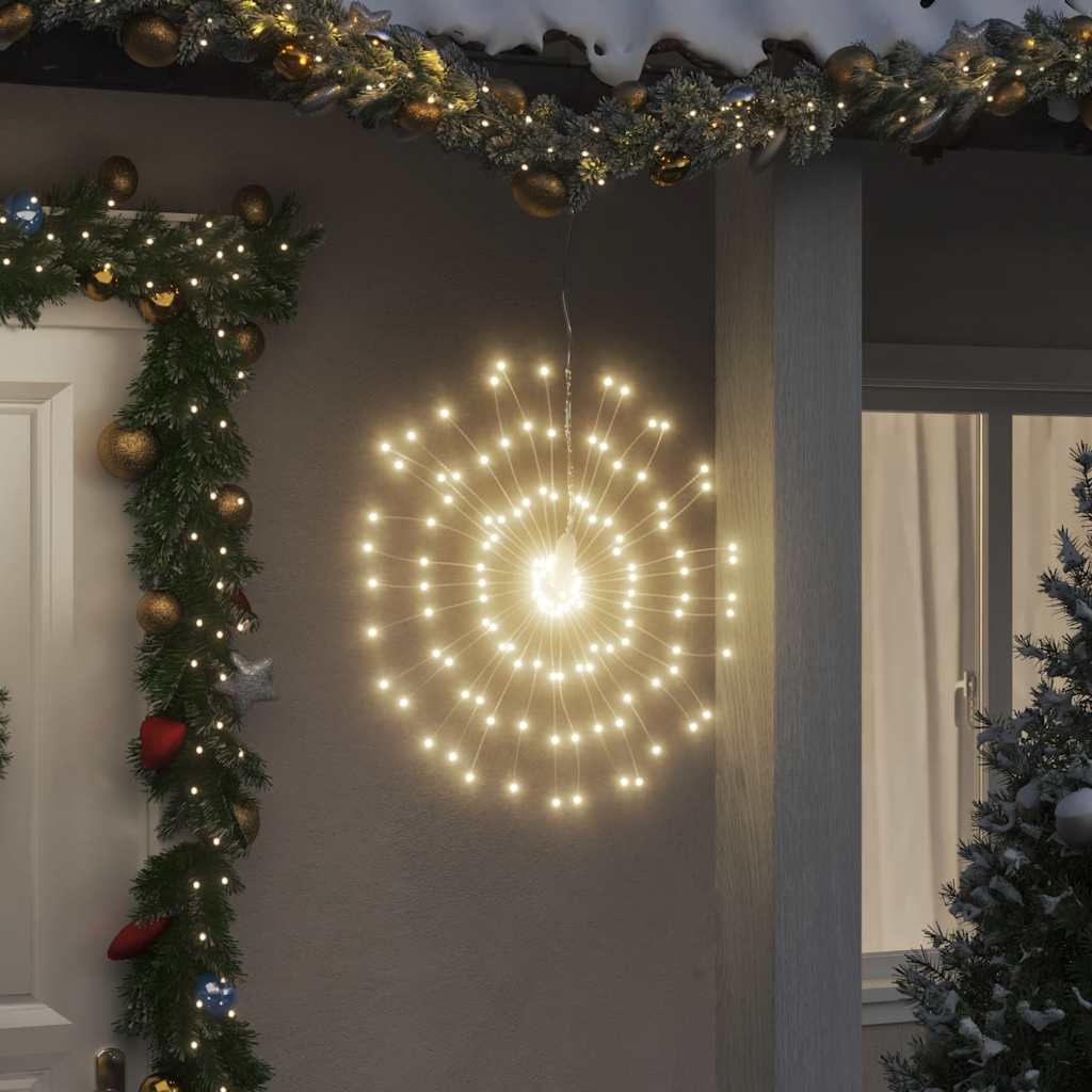 Christmas Starburst Light Warm white, clear Copper, Plastic Compact