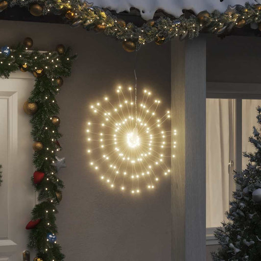 Christmas Starburst Light Warm white, clear Copper, Plastic Compact