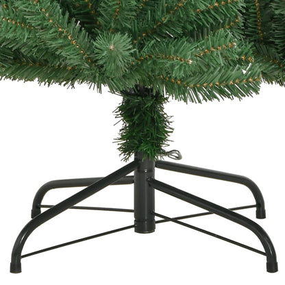 Artificial Hinged Christmas Tree with Stand Green 94.5"