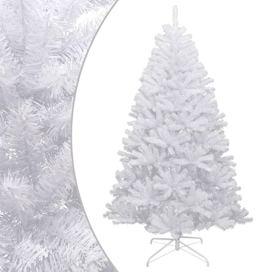 Artificial Hinged Christmas Tree with Flocked Snow 94.5"