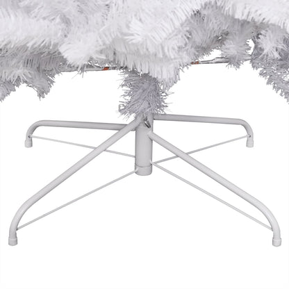 Artificial Hinged Christmas Tree with Flocked Snow 94.5"