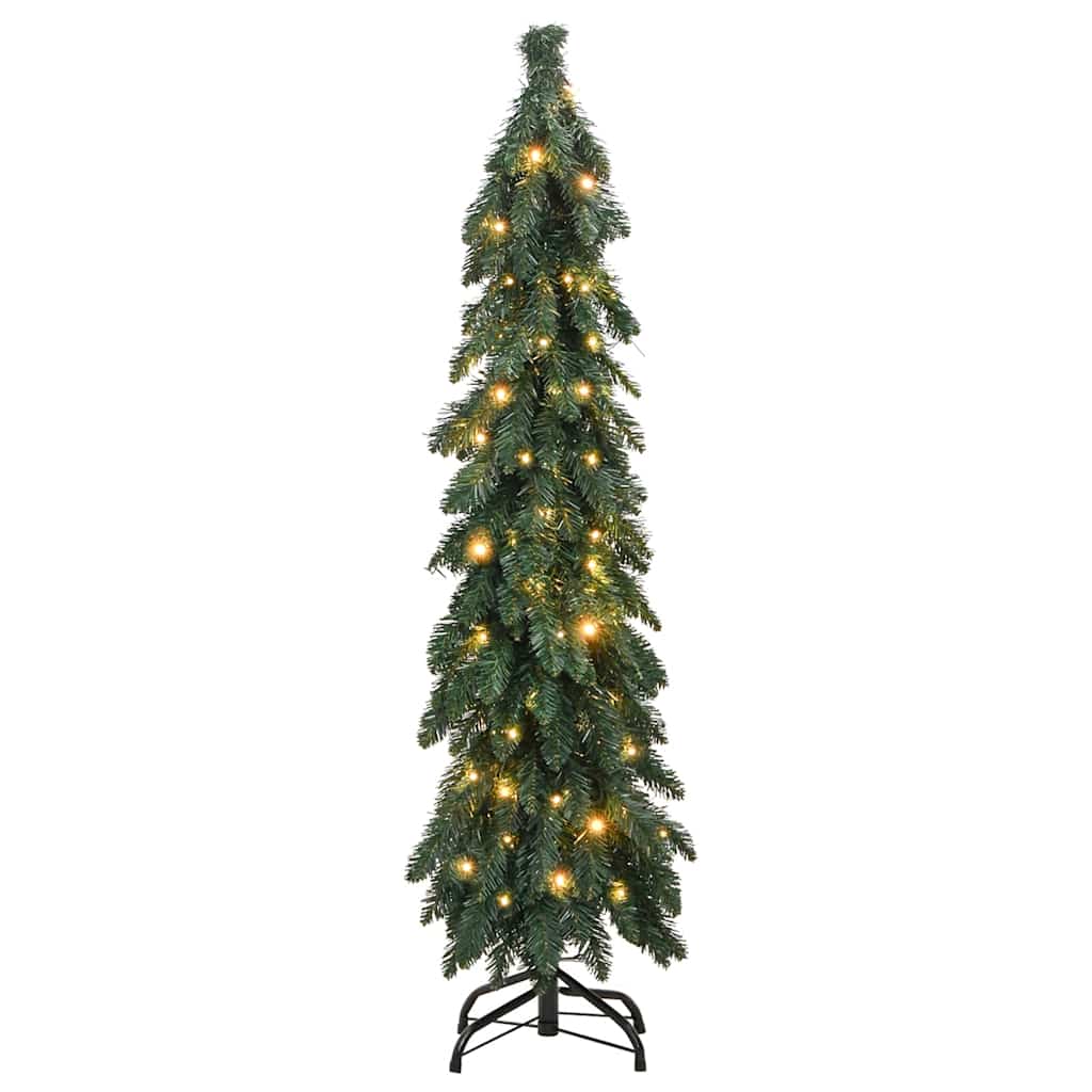 Artificial Christmas Tree Green PVC tips, Metal stand 4 ft tall