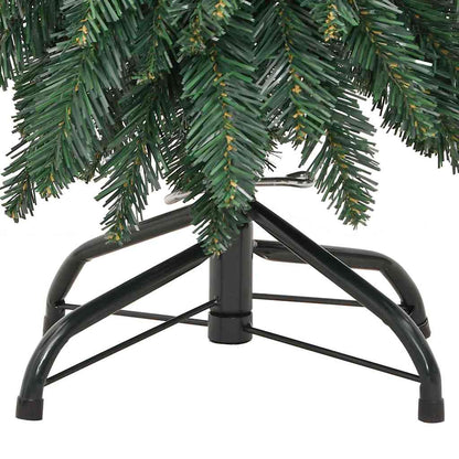 Artificial Christmas Tree Green PVC tips, Metal stand 4 ft tall