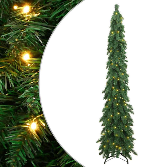 Artificial Christmas Tree Green PVC, Metal 70.9 in