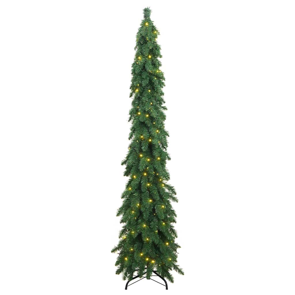 Artificial Christmas Tree Green PVC, Metal 70.9 in