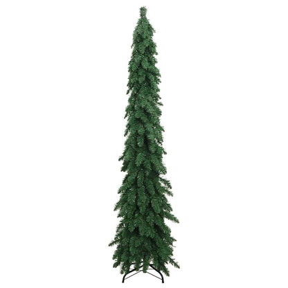 Artificial Christmas Tree Green, Warm White PVC, Metal 82.7 in