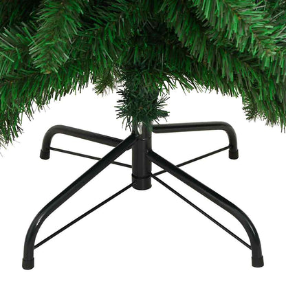 Artificial Christmas Tree Green, Warm White PVC, Metal 82.7 in