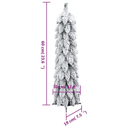 Artificial Christmas Tree Green and white PVC, plastic Small