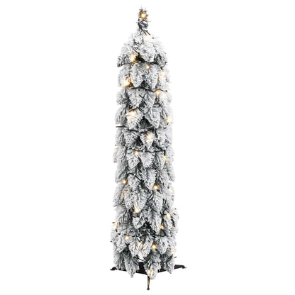 Artificial Christmas Tree Green and white PVC, plastic Small