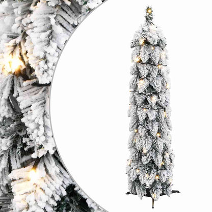 Artificial Christmas Tree Green and white PVC, plastic Small