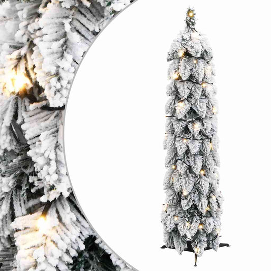 Artificial Christmas Tree Green and white PVC, plastic Small