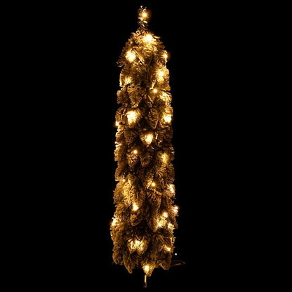 Artificial Christmas Tree Green and white PVC, plastic Small