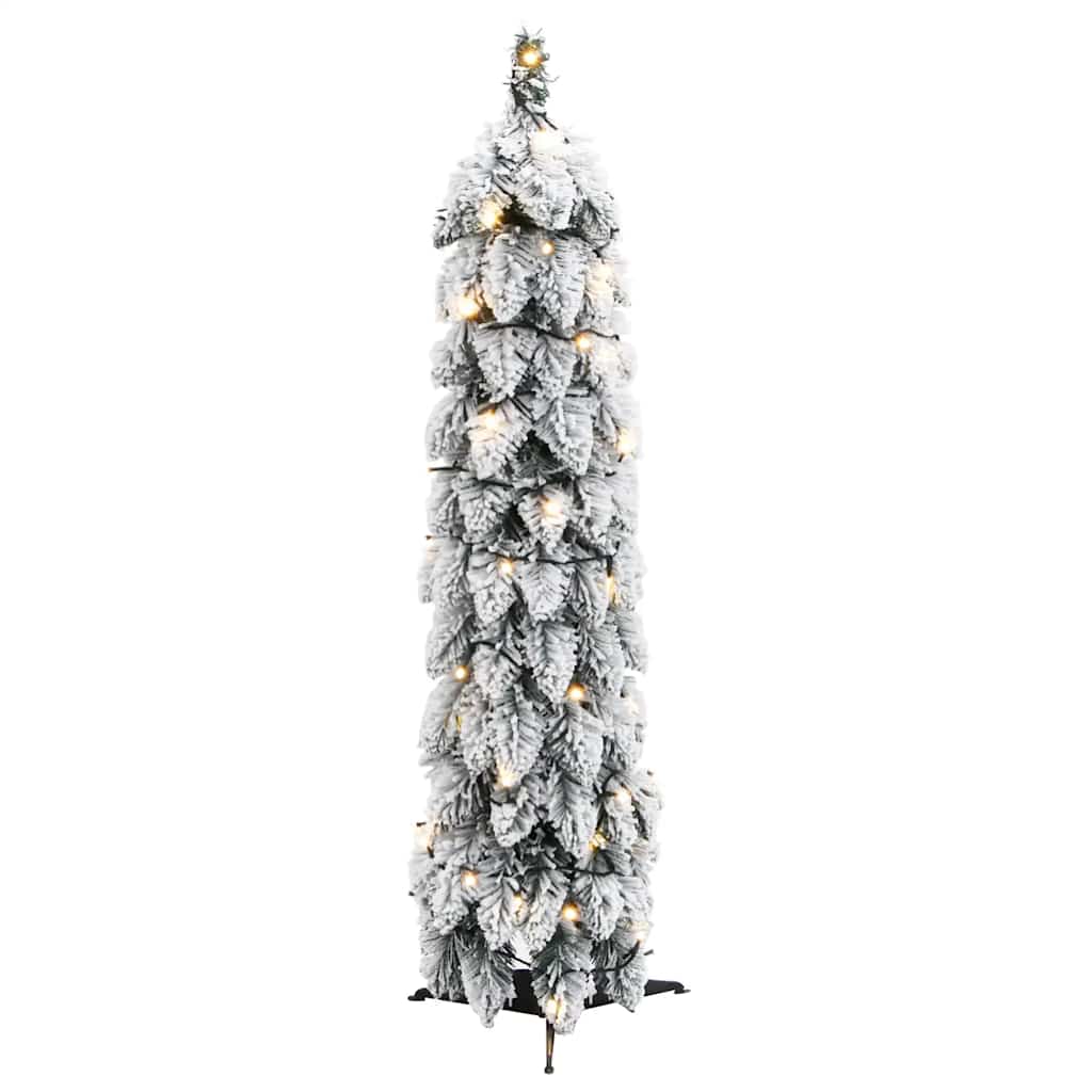 Artificial Christmas Tree Green and white PVC, plastic Small