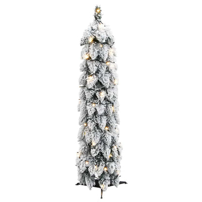 Artificial Christmas Tree Green and white PVC, plastic Small