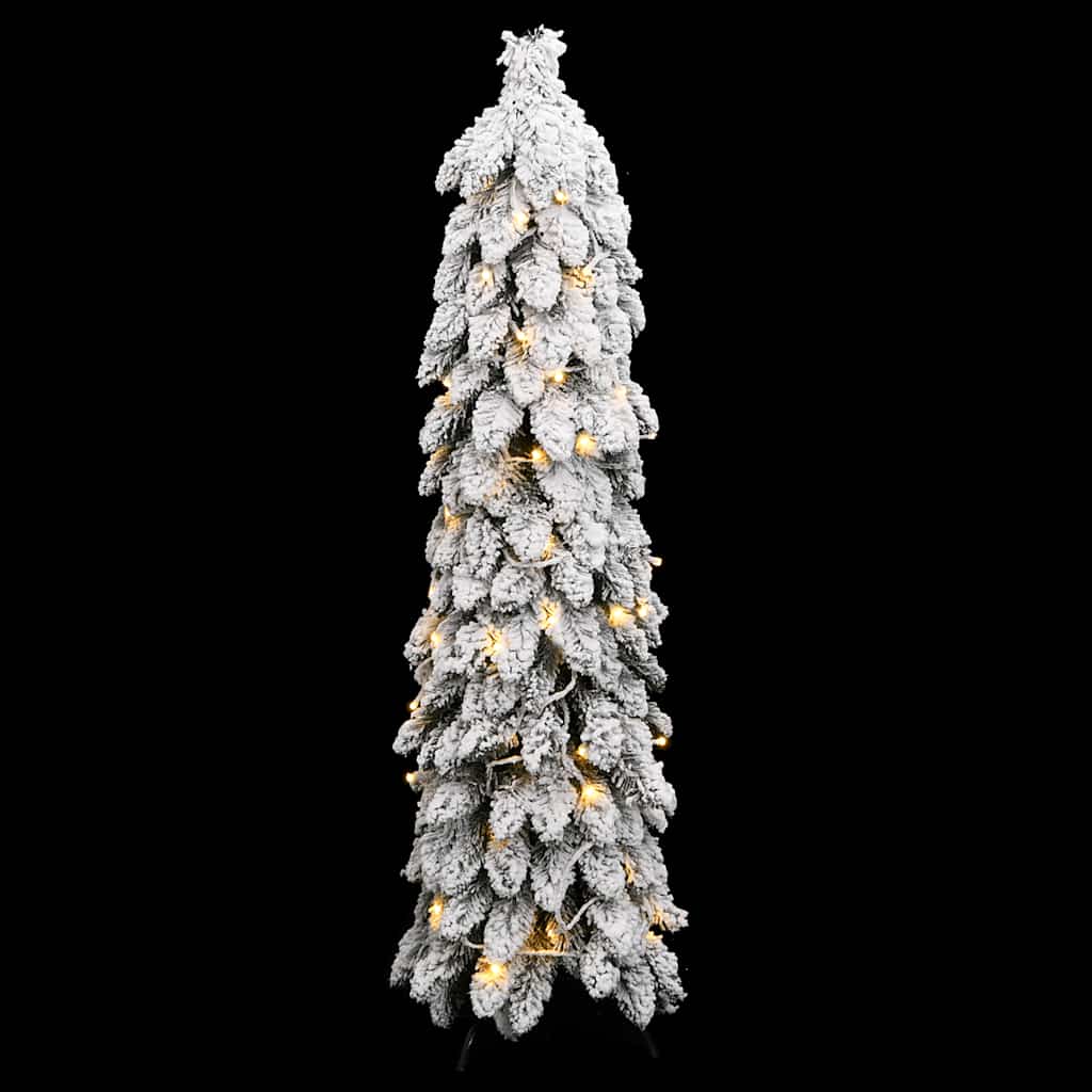 Artificial Christmas Tree Green and White PVC 47.2 in Faux Tree