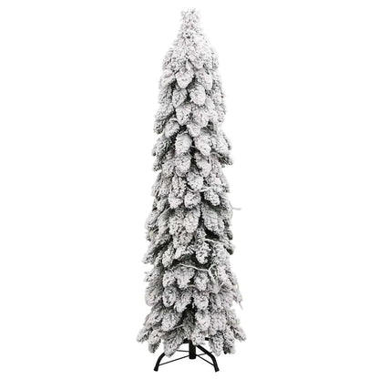 Artificial Christmas Tree Green and White PVC 47.2 in Faux Tree