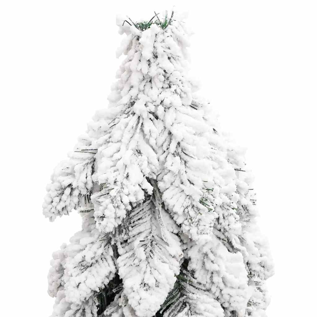 Artificial Christmas Tree Green and White PVC 47.2 in Faux Tree