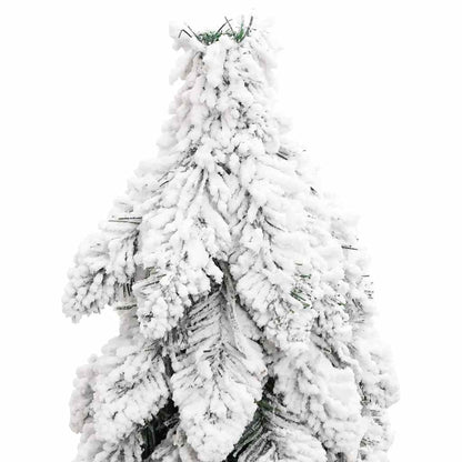 Artificial Christmas Tree Green and White PVC 47.2 in Faux Tree