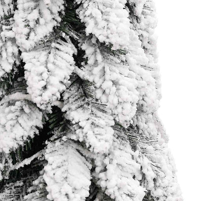 Artificial Christmas Tree Green and White PVC 47.2 in Faux Tree
