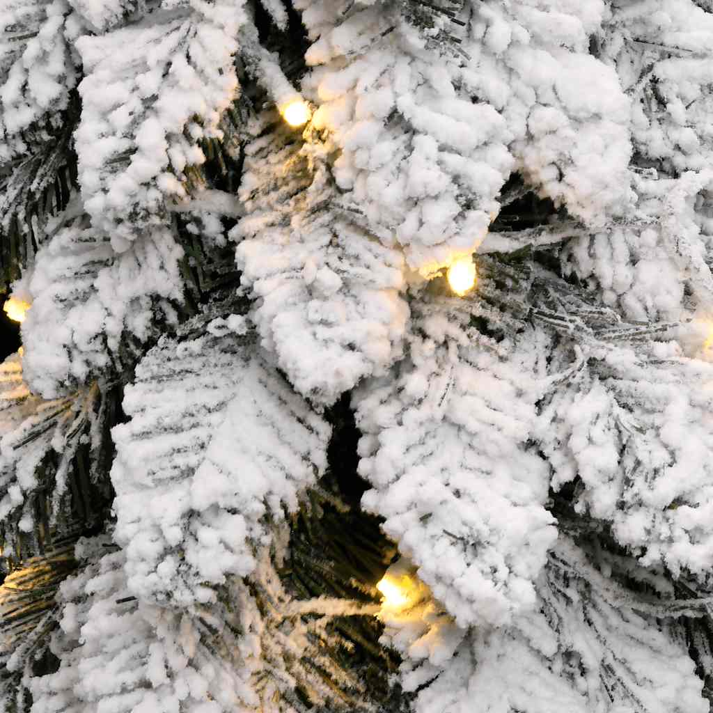 Artificial Christmas Tree Green and White PVC 47.2 in Faux Tree