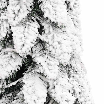 Artificial Pre-lit Christmas Tree with 100 LEDs and Flocked Snow 70.9"